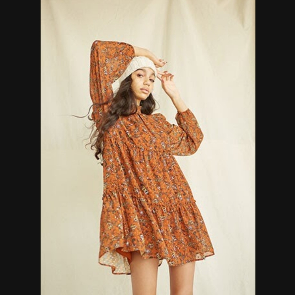 Forever 21 parsley print dress
